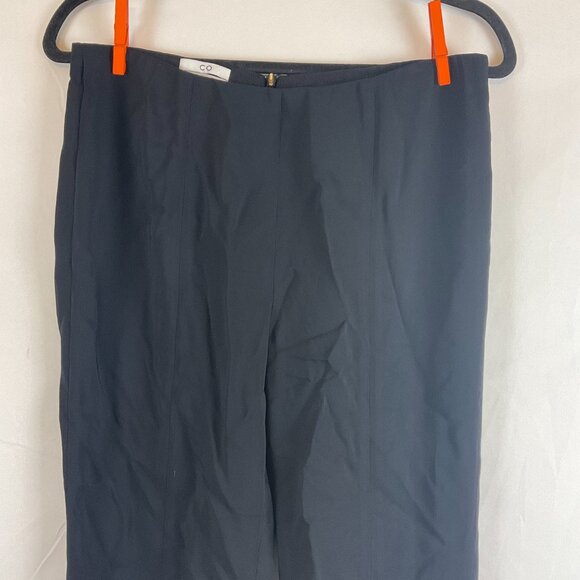 CO Fall-Winter 2020 Pants M Black Elastic Waist Back Zipper Straight Leg - Picture 2 of 9